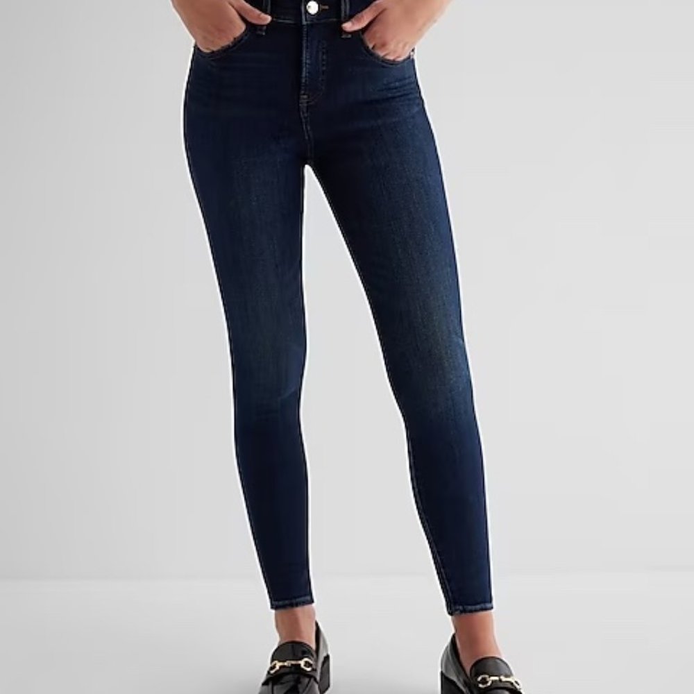 Express mid-rise skinny jeans 12